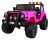 Auto terenowe typu jeep Monster 4×4 dla dzieci Różowy + Pilot + Regulacja siedzenia + Wolny Start + MP3 LED + Bagażnik + Plecak