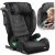 Fotelik samochodowy Nukido Louis Soft czarno-szary 15-36 kg ISOFIX