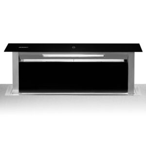 Okap kuchenny blatowy 90cm czarny