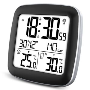 Stacja pogodowa z wyświetlaczem srebrny