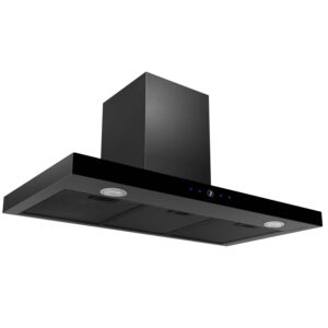 Okap kuchenny 90 cm Czarny Berdsen