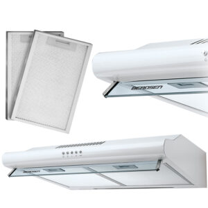 Okap kuchenny podszafkowy – pochłaniacz 50 cm Berdsen biały