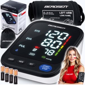 Ciśnieniomierz naramienny z polskimi komunikatami Berdsen