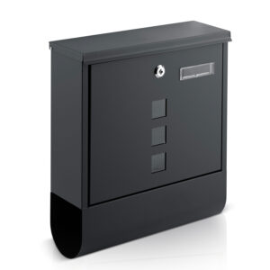 Skrzynka na listy 34×30,5×10 cm antracyt