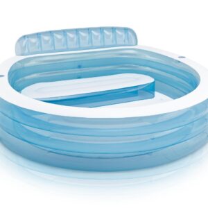 Basen dmuchany z ławeczką 229 x 218 x 79 cm INTEX