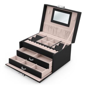 Szkatułka na biżuterię Massido – czarna