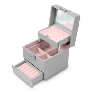 Szkatułka na biżuterię Massido – szara