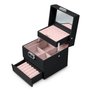 Szkatułka na biżuterię Massido – czarna