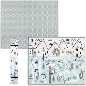 Mata piankowa edukacyjna zwijana 180 x 150 x 1,5 cm Nukido