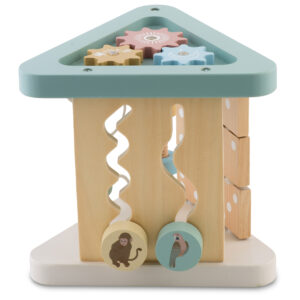 Drewniana zabawka sensoryczna trójkąt Nukido