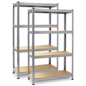 Regał metalowy magazynowy zestaw 2 szt 180 x 90 x 40 cm Plonos