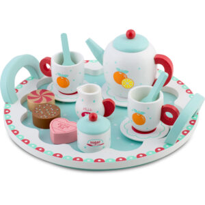 Drewniana zabawka zestaw do herbaty Ricokids