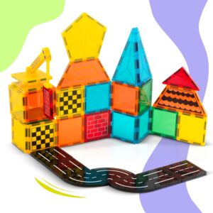 Klocki magnetyczne edukacyjne konstrukcyjne 72 szt Ricokids