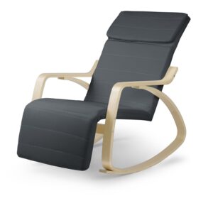 Fotel wypoczynkowy bujany Suzi – szary