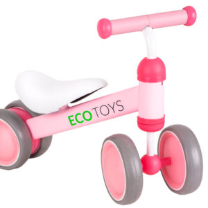 Rowerek biegowy treningowy mini rower dla dzieci różowy ECOTOYS