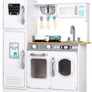 Drewniana kuchnia z akcesoriami dla dzieci ECOTOYS
