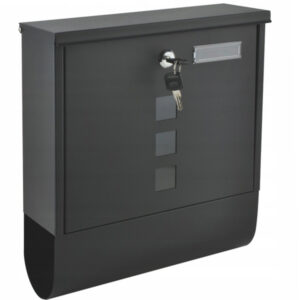 Skrzynka na listy z gazetownikiem stal galwanizowana ModernHome