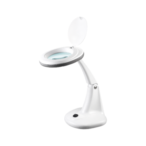 Lampa warsztatowa z lupą kosmetyczna 30x LED 5dpi 6W 6500K regulacja Rebel