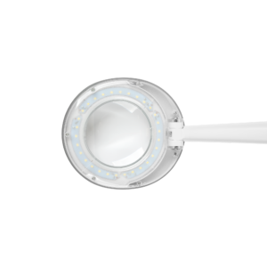 Lampa warsztatowa z lupą kosmetyczna 30x LED 5dpi 6W 6500K regulacja Rebel