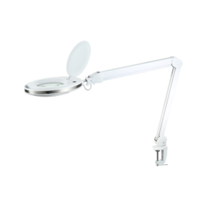 Lampa warsztatowa z lupą kosmetyczna 60x LED 5dpi 10W 6500K regulacja Rebel