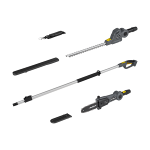 Teleskopowe nożyce akumulatorowe + piła 2w1 Rebel