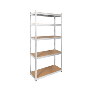 Regał metalowy magazynowy 180x90x40 srebrny Rebel