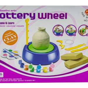 Koło Garncarskie – Mały Artysta – farbki, masa, koło, narzędzia