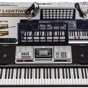 Keyboard Organy 61 Klawiszy Zasilacz MK-816 z funkcją nauki gry