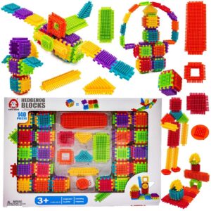 Klocki Konstrukcyjne, Wafle, Jeżyki, Grzebyki 140 elementów