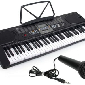 Keyboard Organy 61 Klawiszy Zasilacz Mikrofon MK-2106
