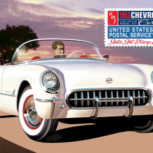 Model Plastikowy – Samochód 1:25 1953 Chevy Corvette (USPS Stamp Series)