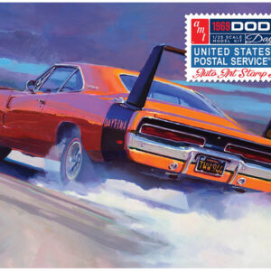 Model Plastikowy – Samochód 1:25 1969 Dodge Charger Daytona (USPS Stamp Series Collector Tin)