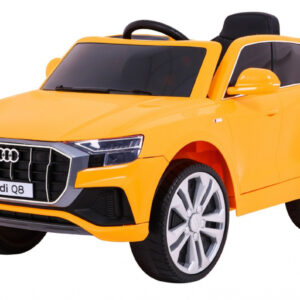 Audi Q8 Lift na akumulator dla dzieci Żółty + Pilot + EVA + Wolny Start + MP3 USB + LED