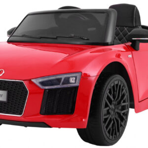 Audi R8 Spyder na akumulator Czerwony + Pilot + EVA + Wolny Start + Radio MP3 + LED