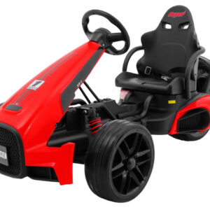 Gokart na akumulator Bolid XR-1 dla dzieci Czerwony + Regulowana kierownica + Profilowane siedzenie