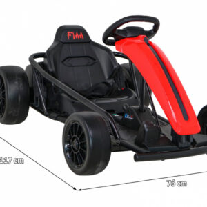Gokart FX1 Drift Master na akumulator dla dzieci Czerwony + Funkcja Driftu + Koła EVA