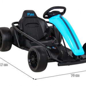 Gokart FX1 Drift Master na akumulator dla dzieci Niebieski + Funkcja Driftu + Koła EVA