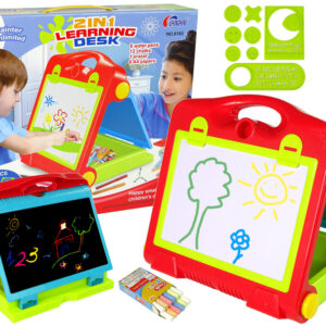 Tablica Składana w Walizkę Dwustronna 2w1 Na Kredę