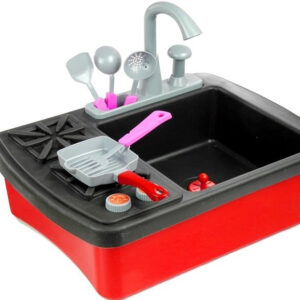 Kuchenka i Zlewozmywak z Akcesoriami Kran z Wodą