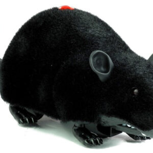 Mysz Zdalnie Sterowana Pilotem R/C Na Kółkach Duża Czarna