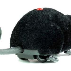 Mysz Zdalnie Sterowana Pilotem R/C Na Kółkach Duża Czarna