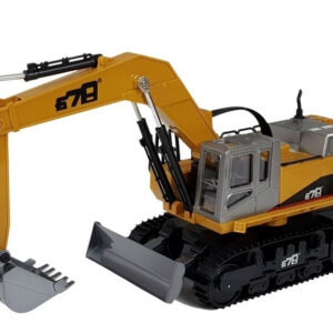Pojazd Budowlany Koparka RC Zdalnie Sterowana 2.4G R/C Światła Żółty