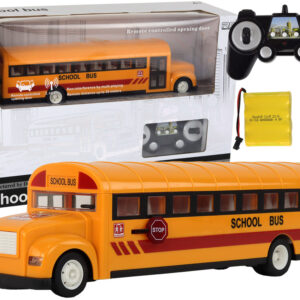 Żółty Autobus Szkolny Zdalnie Sterowany R/C Otwierane Drzwi
