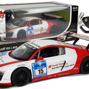 Auto R/C Audi R8 LMS Rastar 1:14 Biało-Czerwone