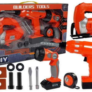 Zestaw Majsterkowicza Wiertarka Wyrzynarka Latarka na Baterie 12 elem.