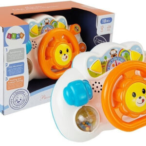 Kierownica Edukacyjna Interaktywna dla Niemowlaka Pomarańczowa