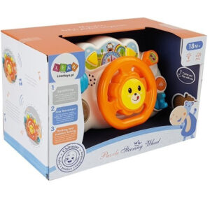 Kierownica Edukacyjna Interaktywna dla Niemowlaka Pomarańczowa