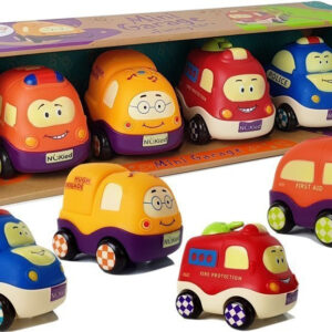 Zestaw Autek Policja Ambulans dla Niemowlaka z Napędem 4el