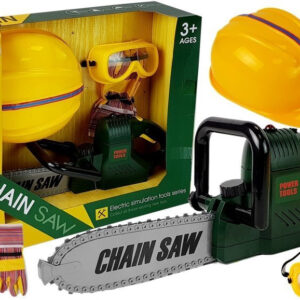 Zestaw Narzędzi Piła Zielona Na Baterie Kask Rękawice i Okulary ochronne