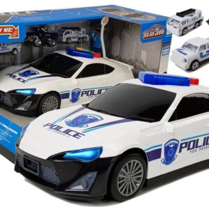 Auto Policyjne Schowek Garaż 2w1 Policjant Małe Autka Dźwięk Światła